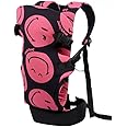 My Giraffe - Skippy - 4 in 1 Baby Carrier with Extra Head Support & Waistband - 3.5 kgs to 20 kgs - 4 Carry postions (Black Smiley)