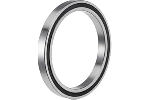 sourcing map 6815-2RS - Cuscinetti a sfere profondi, diametro interno 75 mm, diametro interno 95 mm, diametro 10 mm, foro doppio schermato, in acciaio cromato Z2