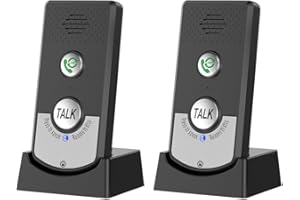 IXYHKB Interphone sans Fil, Système D'Interphone Interphone Vocal, Système D'interphone sans Fil Bidirectionnel étanche, pour Bureau, Maison, Personnes âgées