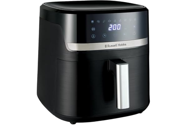 Russell Hobbs freidora de aire, freidora sin aceite 8.3 l, Air Fryer, 9 programas, máx. 200 °C, Rapid Air, táctil, asar, horn