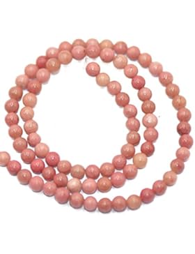 Strang Argentina Rhodochrosite Jasper Edelstein Rund Kugeln Perlen 15 Zoll