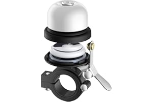 Stouchi Sonnette de vélo pour Apple AirTag - 22 mm-25 mm de diamètre - Antivol caché - Étanche - en Laiton - pour vélo de Route, VTT