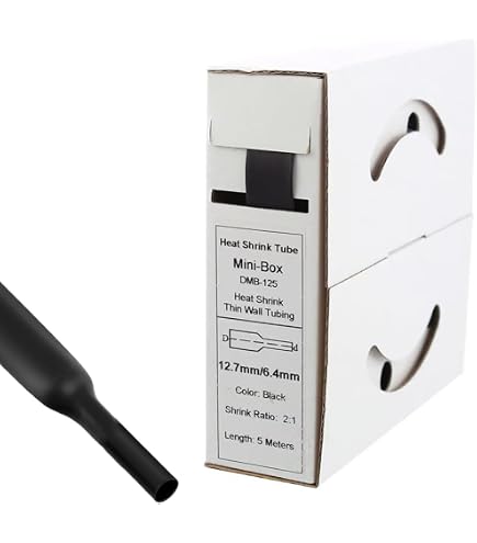 ISOLATECH Gaine Thermorétractable Transparente 15mm 25m - Sans Colle 2:1 Polyoléfine - Isolation Câbles Et Connexions