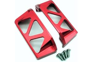 EPTNNASO CrazyRacer Lot de 2 protections de servo E-Revo Revo en aluminium pour 1/10 RC - Pour remplacement de servomoteur #5315 - Rouge