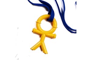 Sensory Direct Chewbuddy Tuff Stickman - Pack of 1, Strong Sensory Fidget Toy, Chew or Teething Aid | for Kids. Adults, Autism, ADHD, ASD, SPD, Oral Motor or Anxiety Needs - Yellow