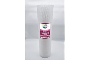 DIAMOND PLAST Bubble Cushioning Wrap for Packaging and Mailing, Heavy Small Air Bubbles Roll, Packing or Storage (600mm x 15m)