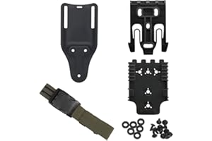 AOTUMUT Schnellverschluss-System-Kit, mit Holster-Oberschenkelgurten, Mid-Ride-Beinschlaufen-Plattform（20cm） QLS 22 19 Adapter-Basis