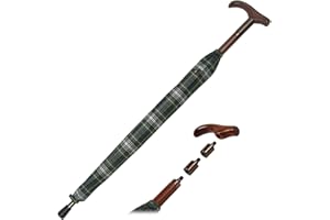 iX-brella Parapluie de support réglable en hauteur avec poignée en bois