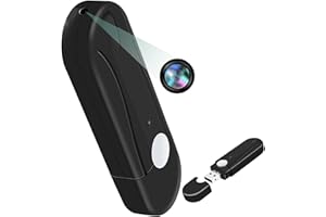 TEBETU Telecamera Spia HD1080P, Microtelecamera Nascosta Spia Esterno/Interno, Flash Disk USB Portatile con Fotocamera 32GB, Bodycam Registrazione in Loop adatto per l'ufficio, lo studio, la casa, ecc.