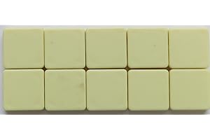 Flyingstart Ivory Letter Tiles Single Letters - Packs of 10 Ivory Plastic Tiles with Black Letters fits Scrabble game (Blank Tile)