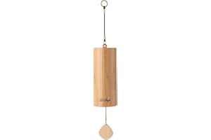 LESAGE Bamboo Wind Chimes for Outdoors Meditation Bamboo Chimes Sound Healing Yoga Zen Windchime Dm Chord Memorial Wind Chimes Sound Therapy Instruments