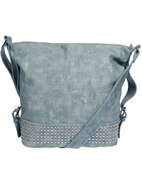 Christian Wippermann Damen Handtasche Shopper Schultertasche mit Nieten