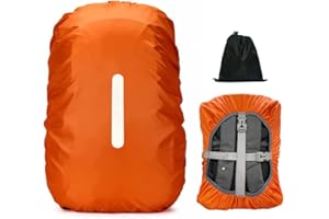 LICQIC Waterproof Rain Cover for Backpack, Reflective Rucksack Rain Cover for Outdoor, Hiking, Camping, Traveling, Cycling