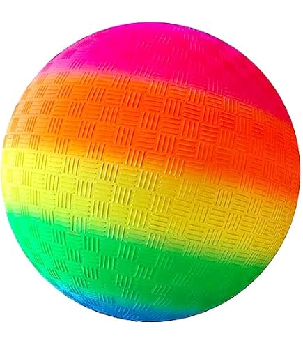 Balles De Jeu Molle En PVC - Lot De 2 + Pompe - Diamètre 21.5 Cm (8.5") - Arc-en-Ciel Iridescent - Pour Enfants, Plage, Parc, Jeux