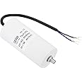 PATIKIL 70uf CBB60 Run Capacitor,AC 450V U Terminal Wires 50/60Hz Cylinder Bottom with M8 Screw for Washing Machine, Cleaning Machine Pump Motor Star