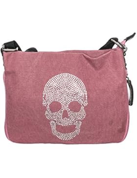 Damen Schultertasche Canvas Umhängetasche klein Tasche mit Stern bedruckt TUCKT