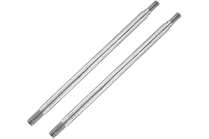 Levigo Arbre d'amortisseur universel avant arrière en acier au carbone RC compatible avec TRAXXAS 1/5 X-MAXX 6S/8S, pièces de mise à niveau précises Arbre d'entraînement RC absorbant les chocs