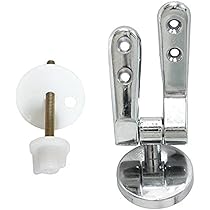 Set Cerniere Copriwater In Lega Di Zinco - Ricambio Antiruggine E Durevole, Per Sedili WC Standard, Facile Da Installare