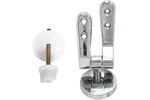 Vigor-Blinky Idroblock 03035001 Coppia Cerniere Per Sedili Wc, Attacco Universale, 8 Viti In Inox, Cromato