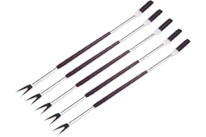 Bestonzon 15 pcs en acier inoxydable de fruits de mer crustacés fourchettes Noyer Picks outils de nourriture