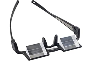 CHANGAR Leichte Prisma-Brille Bett Faule Brille Leichte Spiegelbrille Horizontal liegende Lesebrille 90° Vision Prisma-Brille zum Liegen Lesen und Fernsehen/Handy im Bett ansehen