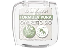 Deborah Ombretto Occhi Mono BIO Formula Pura Colore n.01 White, con ingredienti 100% di origine naturale, Vegan e Animal Friendly