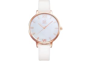 SHENGKE Damen Armbanduhr Kreative Frauen Uhren Marke Uhr Frauen Mesh Kleid Uhr Echtes Leder