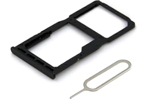 MMOBIEL Dual SIM Kartenhalter Kompatibel mit Huawei P30 Lite New Edition 2020 - SIM Card Tray Schlitten - Inkl. SIM Pin - Schwarz