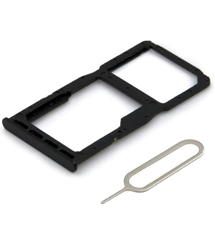 Doppio Vassoio SIM Compatibile Con Huawei P Smart 2019 – Porta Schede SIM Con Perno Di Rimozione, Sostituzione Facile, Nero, Adatto A POT-LX1 E Modelli Simili