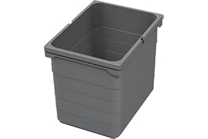Ninka eins2vier Poubelle Collecteur de déchets 15 L gris foncé Hauteur: 250 mm 306 x 230 mm Système de séparation des déchets Bac à compost 5078.90 de SOTECH