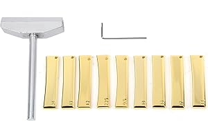 VGEBY Prensa de Traste de Guitarra Caul, Prensa de Traste de bajo de Guitarra Caul Herramienta de Prensado de Diapasón Prensa de Traste de Guitarra Eléctrica Juego de Insertos de Caul