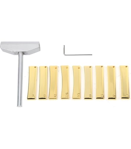 Kit D'Outils Pour Incruster Les Frettes De Guitare - En Alliage, 9 Pièces + Clé - Pour Luthier, Réparation Et Installation Précise