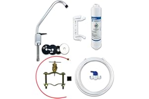 FINERFILTERS Sistema di filtraggio sottolavello per acqua potabile, include rubinetto e accessori (etichetta in lingua italiana non garantita)