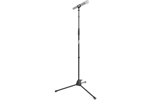 Tiger MCA21-BK Pied de Microphone - Trépied - Noir