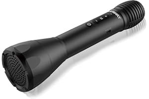 Takstar DA10 2 in 1 Bluetooth Microphone and Voice Amplifier, Portable Handheld Mic with Speaker for Karaoke, Meetings, Outdoor, and Party (Note: Not a Recording Mic & Cannot Connect Extra Speakers)