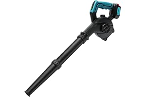 Powarobor sladdlös lövblåsare/blåsare kompatibel med Bosch 18 V GBA batteri | Elektrisk byggarbetsplats blåsare för trädgård/gräsmatta skötsel/löv/snöröjning bil/dator/dammborttagare, utan batteri