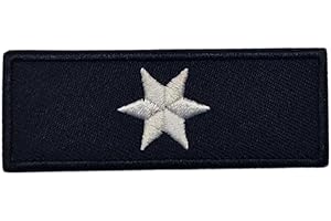 GEARBUDDIES Polizei Dienstgrad Textil Patches Polizeikommissar/in, Uniform Zubehör, taktisches Abzeichen, Dienstkleidung, Einsatzweste, Dienstjacke, Patch