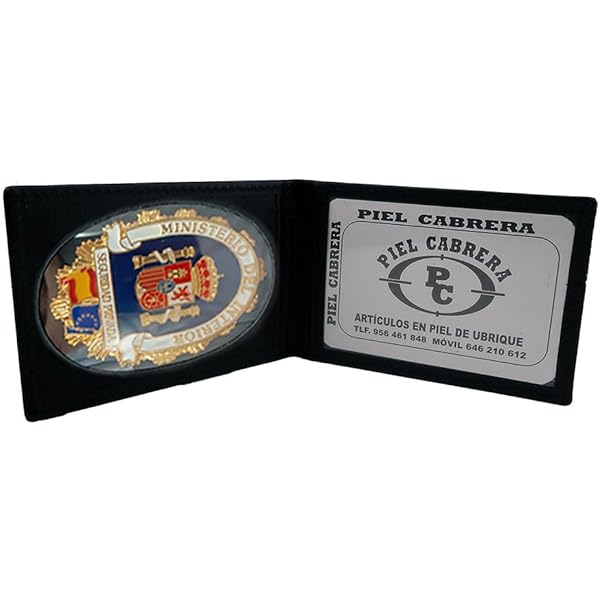 Tiendas LGP - Cartera Portaplaca De Piel- Seguridad Privada, Billetero