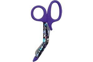 NCD Medical 5 1/2-Inch Woodsy Animals Black Style Mate Utility Scissor