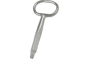 Gedotec Chiave quadrata EASY | 1 pezzo – Chiave ad ardiglione per serratura a chiavistello | Chiave in zinco pressofuso 8 x 8 mm | Porte in metallo o armadi | Chiudiporta – Chiave di nuova costruzione
