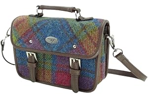 Harris Tweed 'Bervie' Mini Satchel Bag in Multi Colour Tartan
