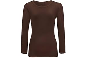 SCONOSCIUTO Maglietta a maniche lunghe per bambini, tinta unita, tinta unita