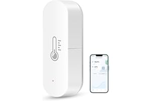 WiFi Thermometer Hygrometer Sensor, UseeLink Indoor Temperature and Humidity Sensor, Wireless Smart Humidity Temperature Monitor with Remote App Notification Alert for Home, Greenhouse 1 Pack