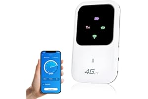 SGZIOO Ryoko Pro tragbarer WLAN-Hotspot, 4G tragbarer WLAN-Reserouter, mobiler WLAN-Router mit SIM-Kartensteckplatz, 150 Mbit/s Instant-Internet bis zu 10 Benutzer, mobiler Hotspot für Reiseparty