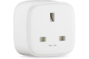 Amazon Basics Single Outlet Indoor Wi-Fi Smart Plug, works with Alexa only, 1 Pack, White, UK