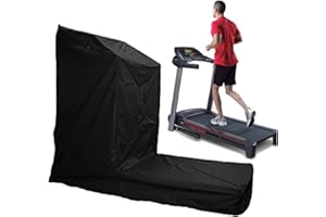 ELR Cubierta protectora para cinta de correr a prueba de polvo impermeable para máquina de correr, cubierta duradera para interior o exterior, cubierta para cinta de correr de gimnasio en casa, color negro