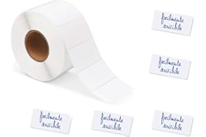 1000 ETICHETTE ADESIVE BIANCHE 50 X 25 MM SU ROTOLO, MULTIUSO, UTILI IN CANCELLERIA, CONGELATORE, CORRISPONDENZA, DISPENSA - ULTRA RESISTENTI - PRODOTTI IN ITALIA - MARCA GICAPRICE