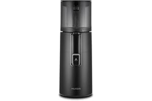 Hurom | Extractor H-400 - Zumos más saludables, sabrosos y sin desperdicios, extractor de zumo Premium, limpieza fácil y rápida, alto rendimiento de jugo, tecnología de exprimido lento - Matte Black