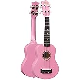 Midex UKX-901 PK Pink Soprano Ukulele (Hanger Bag Method Pena)