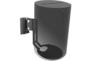 EMAQUIN Wall Mount for Sonos Era 100 Speakers (Swivelling and Tilting, Compatible with Sonos Era 100, Single PC, Black)